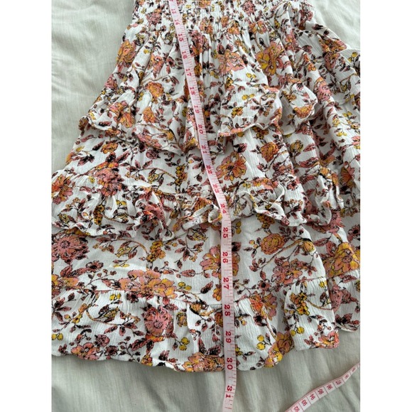 Chelsea & Violet Smocked Floral Cottagecore Mini Dress Small Boho - Picture 9 of 9